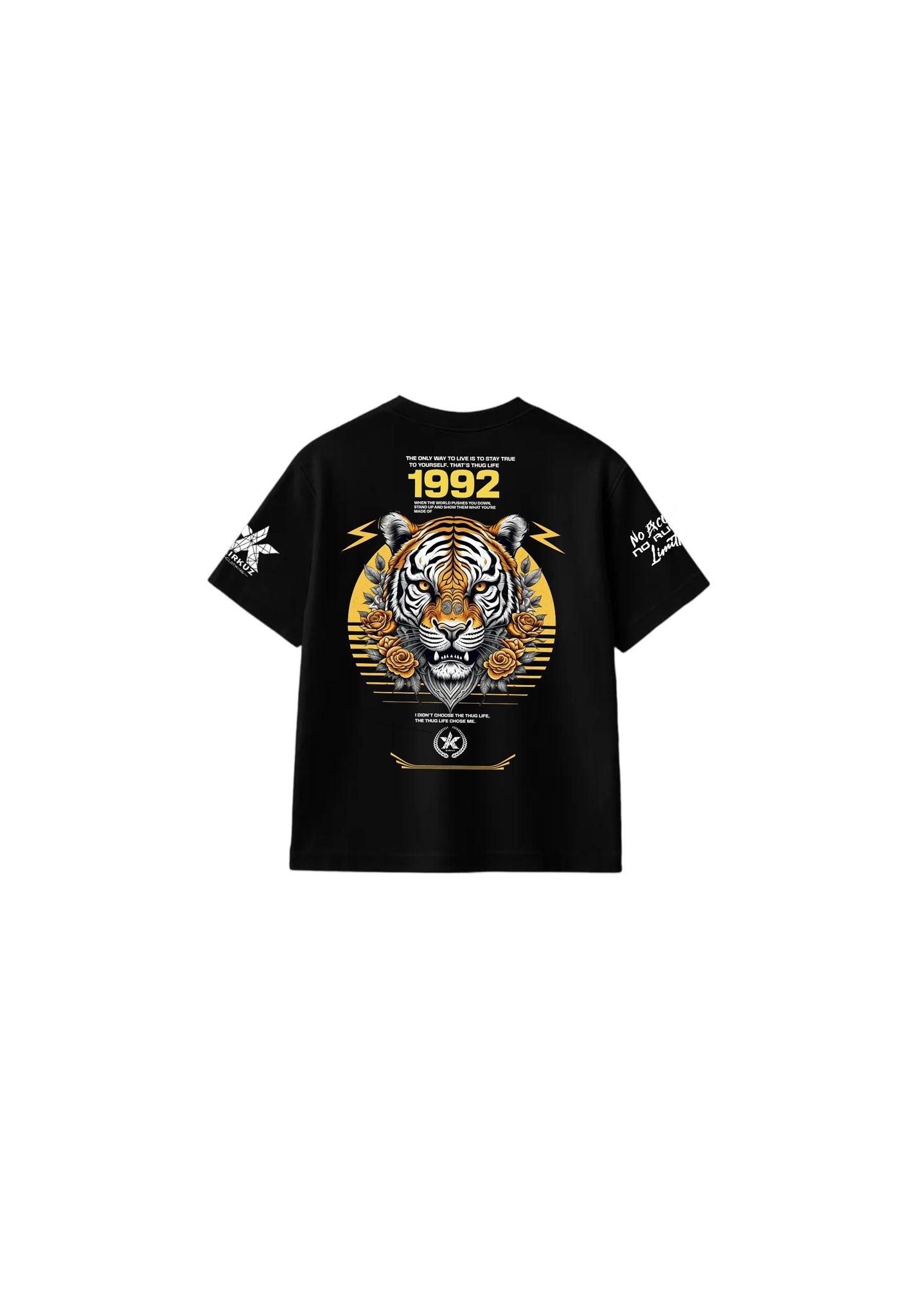Camiseta Premium KIRKUZ Over-Size NEGRA